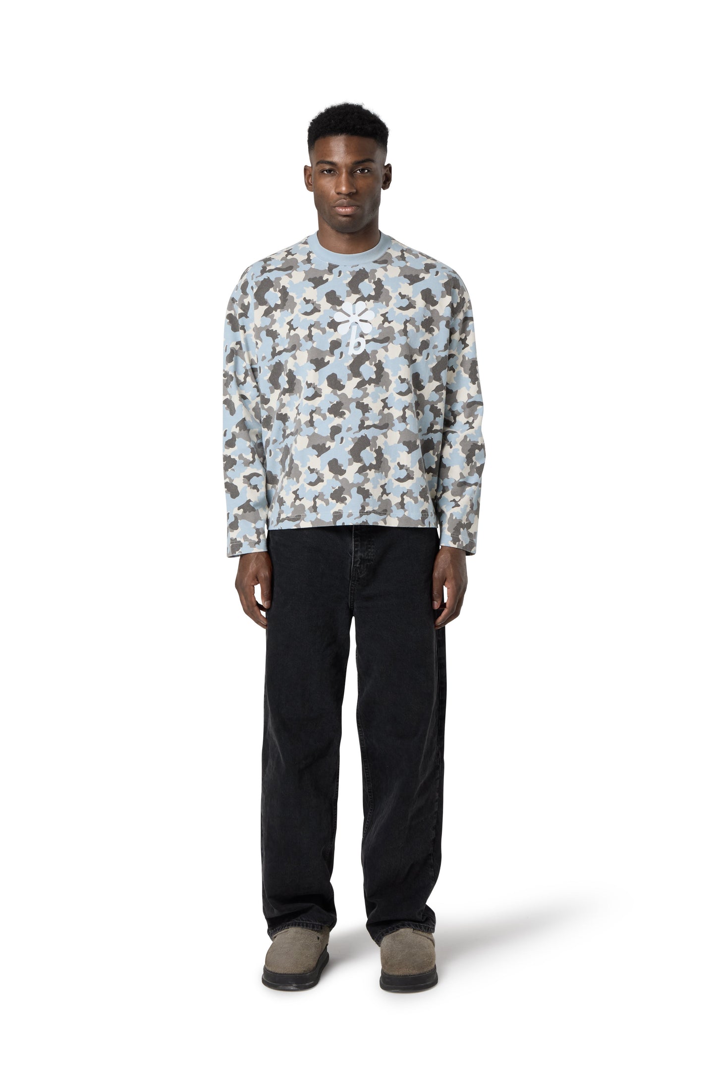 Blu Camo Long Sleeve
