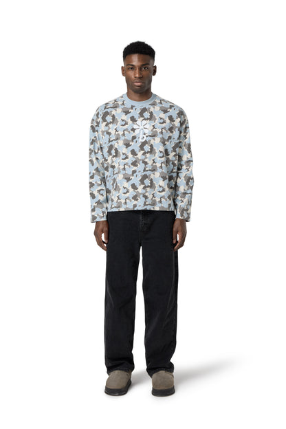 Blu Camo Long Sleeve