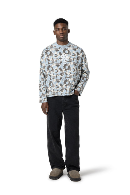 Blu Camo Long Sleeve